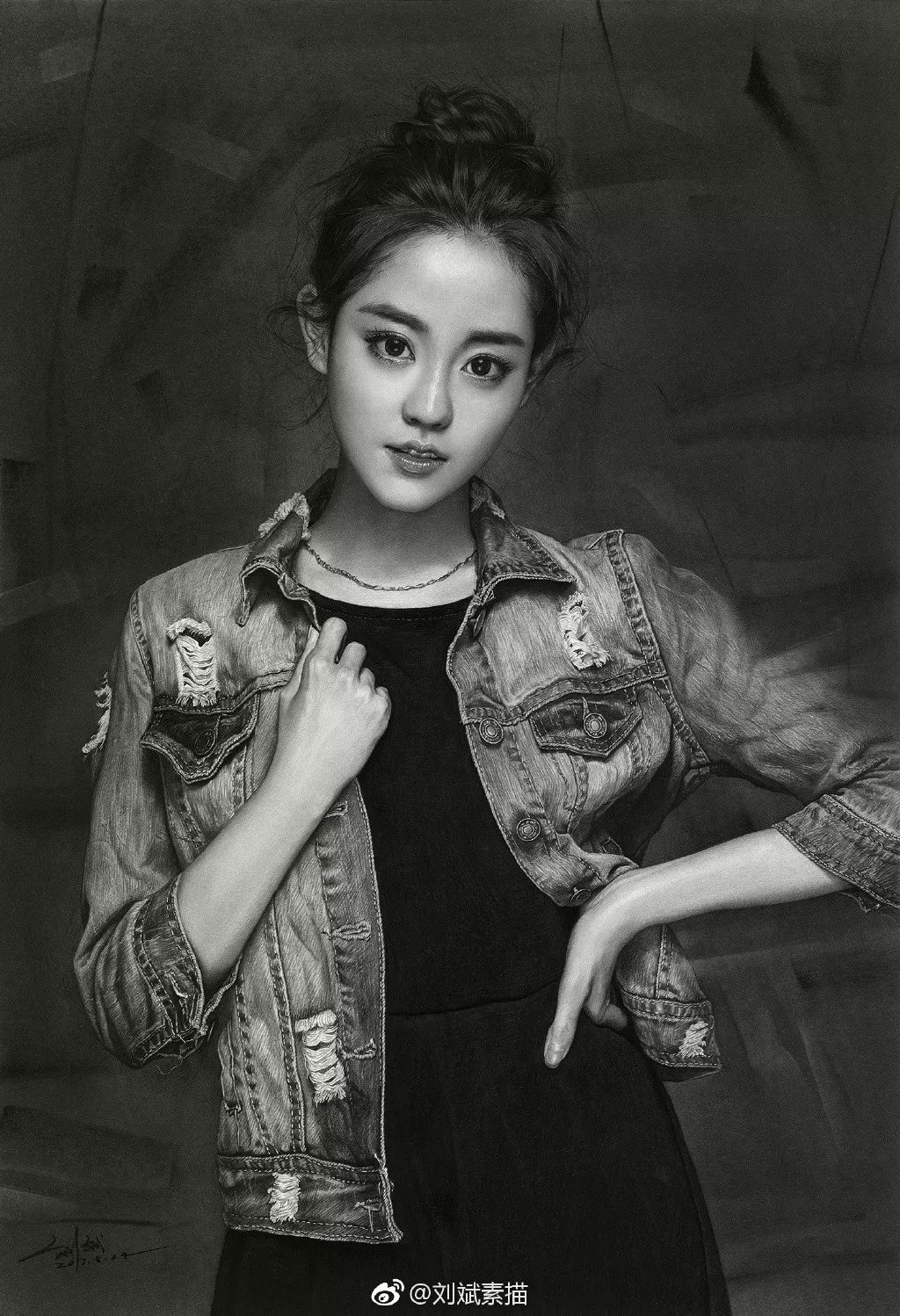 劉斌最新素描，展現(xiàn)藝術(shù)變化，成就自信之作